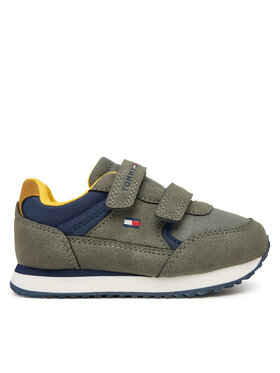 Tommy Hilfiger Tommy Hilfiger Sneakersy Low Cut Velcro Sneaker T1X9-35253-1960 M Zelená