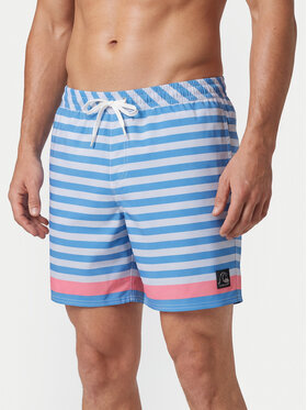 Quiksilver Quiksilver Ujumisšortsid Original Btz Stripe Volley 17 EQYJV04209 Sinine Straight Leg