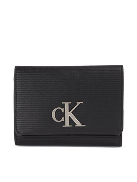 Calvin Klein Jeans Calvin Klein Jeans Ženska denarnica Minimal Monogram Med Trifold T K60K611237 Črna