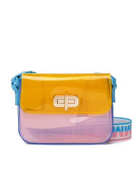 Tommy Hilfiger Tommy Hilfiger Дамска чанта Turnlock Crossover Transparent AW0AW11820 Цветен