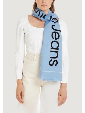 Calvin Klein Calvin Klein Foulard CUT OUT MONOLOGO SHAWL Blu