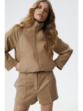 MARI PRETI MARI PRETI Kurtka bomber Woolheaven Brązowy Regular Fit
