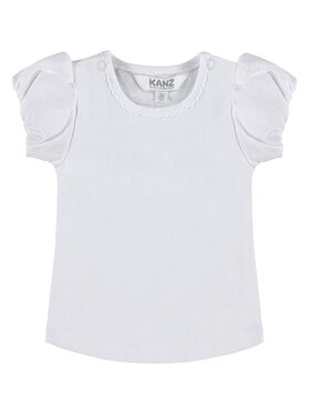 Kanz Kanz T-Shirt 1712943-1000 Biały Basic Fit