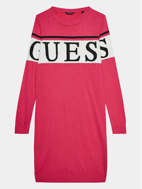 Guess Guess Трикотажна сукня J3BK16 Z38B0 Рожевий Regular Fit