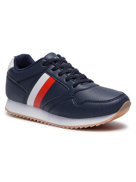 Tommy Hilfiger Tommy Hilfiger Sneakersy Low Cut Lace T3B4-30935-0621 M Granatowy