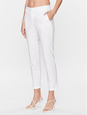 Marella Marella Pantaloni din material Samuele 2331310532 Alb Slim Fit