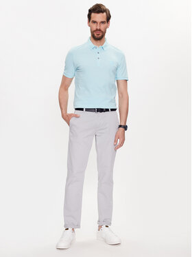 Boss Polo Majica 50472668 Svetlo Modra Slim Fit