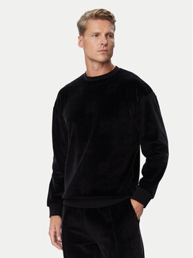 HUGO HUGO Mikina Veloro Sweatshirt 50571215 Černá Regular Fit