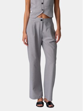 TeeShoppen TeeShoppen Spodnie materiałowe 'Basic Collection' Szary Regular Fit