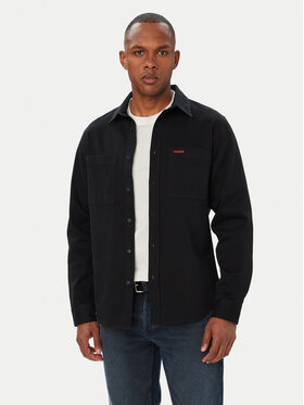 HUGO HUGO Hemd Egrin 50566885 Schwarz Regular Fit