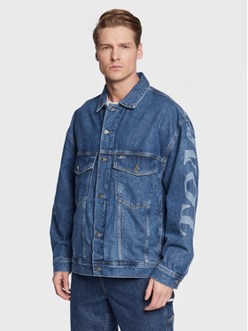 Tommy Jeans Tommy Jeans Farmer kabát DM0DM15614 Kék Oversize