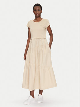 BOSS BOSS Kleid für den Alltag C_Enesi_2 50536742 Beige Regular Fit