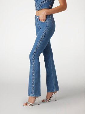 Guess Guess Jeansy 173733 Niebieski Flared Fit