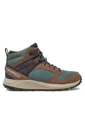 Merrell Merrell Schnürstiefeletten Wildwood Mid Ltr Wp J068031 Grün