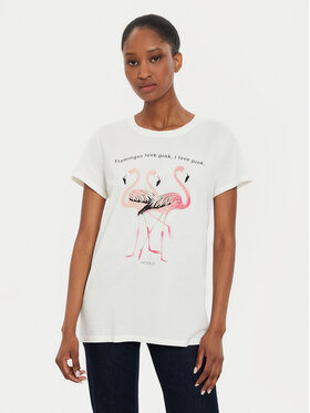 ViCOLO ViCOLO T-Shirt RB0910 Εκρού Regular Fit