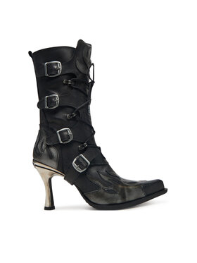 NEW ROCK NEW ROCK Čizme M-9591-S3 Crna