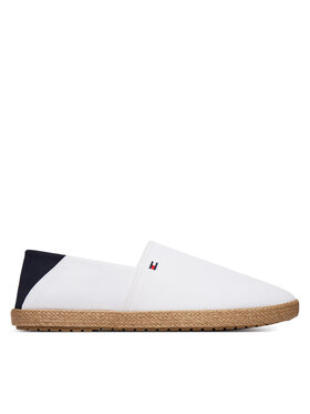 Tommy Hilfiger Tommy Hilfiger Espadrile Core Hilfiger Espadrille Textile FM0FM05792 Alb