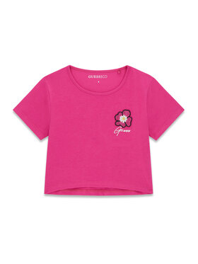 Guess Guess T-shirt J6GI10 K6YW4 Rosa scuro Relaxed Fit