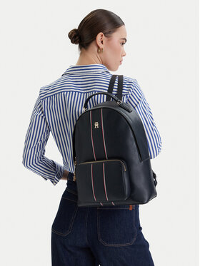 Tommy Hilfiger Tommy Hilfiger Rucksack Th Daily Backpack Corp AW0AW18851 Dunkelblau