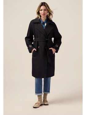 Oltre Oltre Cappotto 0060J000099N033 Nero Slim Fit
