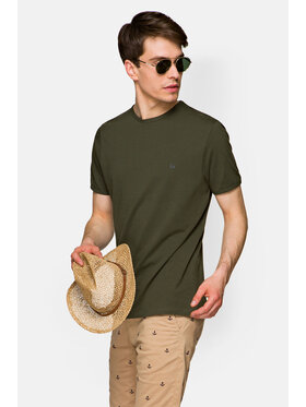 Lancerto Lancerto T-Shirt Daniel TS124121000032 Zielony Regular Fit
