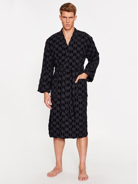 KARL LAGERFELD KARL LAGERFELD Chalatas Monogram Bathrobe 230M2180 Juoda
