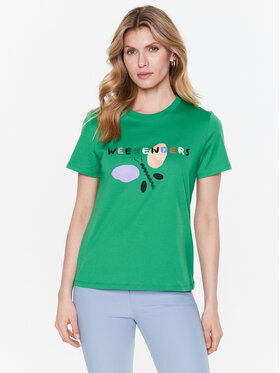 Weekend Max Mara Weekend Max Mara T-Shirt Polka 23597102 Grün Regular Fit