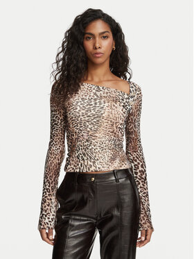 Guess Guess Bluză W6BP23 K6260 Bej Regular Fit