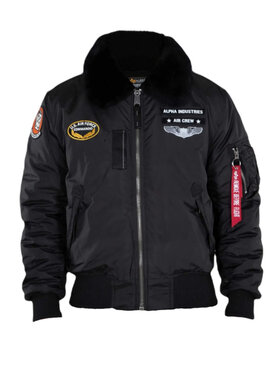 Alpha Industries Alpha Industries Kurtka bomber AI.198113-515 Czarny Regular Fit