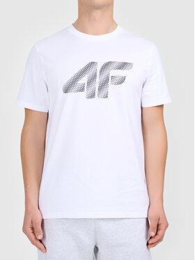 4F 4F T-Shirt 4FWMM00TTSHM3342-10S Biały Active Fit