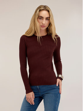 Motivi Motivi T-Shirt M265W003981N022 Brązowy Slim Fit