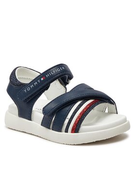 Tommy Hilfiger Sandale Strippes Velcro Sanadal T1A2-33234-0326 M Tamnoplava