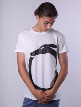 Trussardi Trussardi T-Shirt T-SHIRT UOMO TRUSSARDI Biały Classic Fit