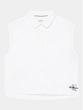 Calvin Klein Jeans Calvin Klein Jeans Сорочка Monogram IG0IG02462 Білий Relaxed Fit