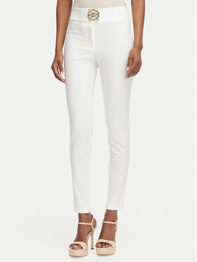 Babylon Babylon Штани з тканини W E00057 Кремовий Slim Fit