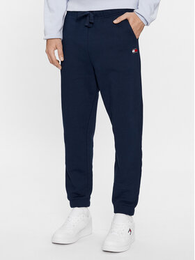 Tommy Jeans Tommy Jeans Pantaloni trening Badge DM0DM18355 Bleumarin Regular Fit