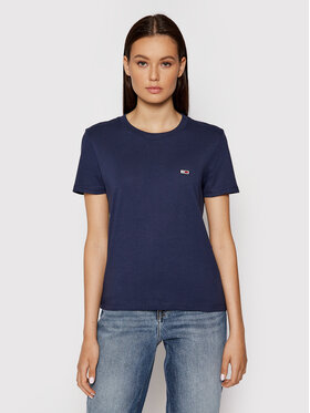 Tommy Jeans Tommy Jeans T-krekls Tjw Jersey DW0DW09198 Tumši zils Regular Fit
