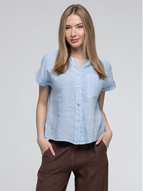 Perso Perso Blúzka CHCE255027F Svetlo modrá Regular Fit
