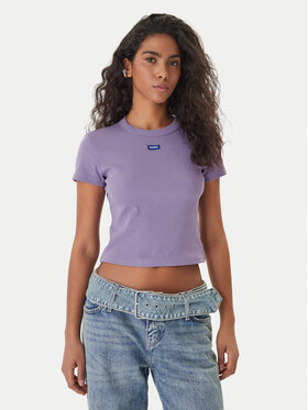 HUGO HUGO T-Shirt Baby 50510749 Fioletowy Slim Fit