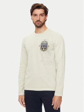 Aeronautica Militare Aeronautica Militare Pikkade varrukatega T-särk 242TS2300J652 Beež Regular Fit