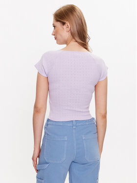 BDG Urban Outfitters Top BDG AIMEE POINTELLE TOP 76468321 Vijolična Slim Fit