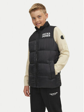 Jack&Jones Junior Jack&Jones Junior Mellény Toby 12236914 Fekete Regular Fit