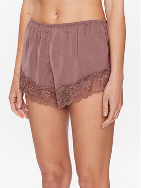 Hunkemöller Hunkemöller Σορτς πιτζάμας Spun 201717 Καφέ Feminine Fit
