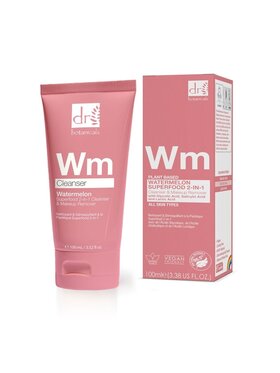 Dr Botanicals Dr Botanicals Dwufazowy środek do mycia twarzy z arbuza z kwasami AHA i BHA, oczyszcza i usuwa makijaż – 100 ml Żel do mycia twarzy