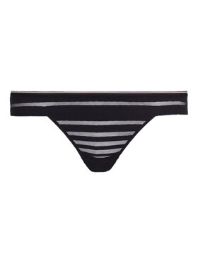 Tommy Hilfiger Tommy Hilfiger Stringi 1P THONG UW0UW04188 Czarny