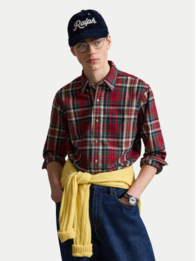 Polo Ralph Lauren Polo Ralph Lauren Košile 710B30242001 Tmavě červená Custom Fit