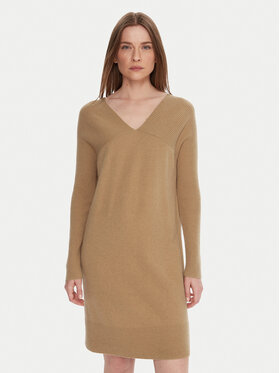 United Colors Of Benetton United Colors Of Benetton Trikotāžas kleita 1044DV02C Bēšs Relaxed Fit