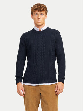 Jack&Jones Jack&Jones Sweter Craig 12258480 Granatowy Regular Fit