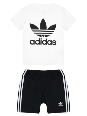adidas adidas Набір футболка і спортивні шорти Trefoil FI8318 Чорний Regular Fit