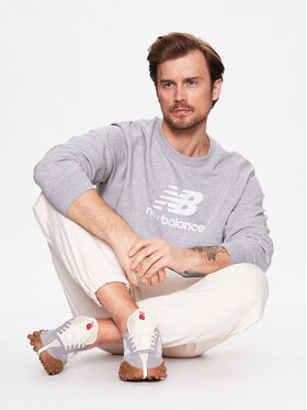 New Balance Majica Dugih Rukava MT31538 Siva Relaxed Fit